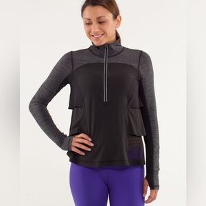 Lululemon Black Sun Runner Hybrid Pullover
